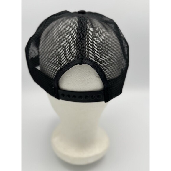 Vintage Cat Caterpillar Patch Snapback Trucker Hat Cap Tonkin USA Made Black - Picture 3 of 10